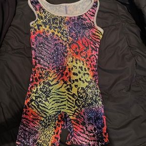 Girl gymnastics leotard